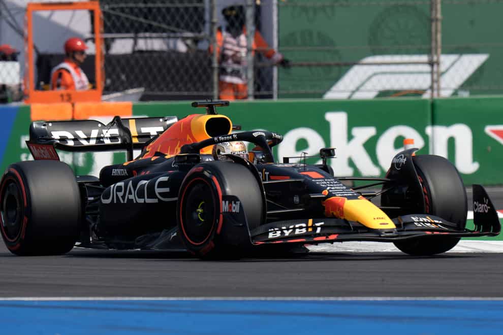 Max Verstappen claimed pole for Sunday’s Mexican Grand Prix (Moises Castillo/AP)