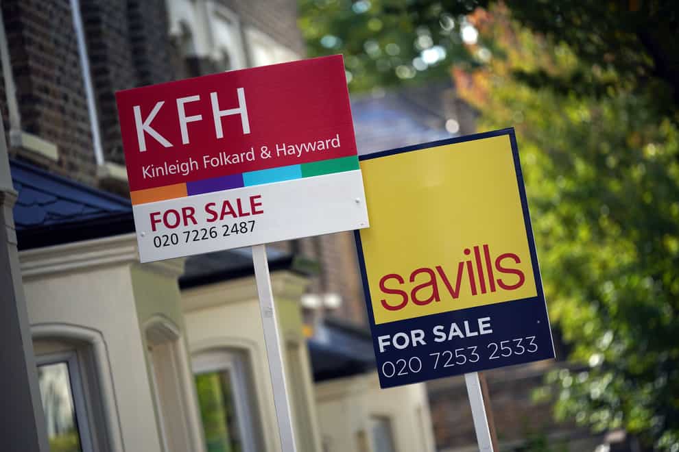 House prices have risen more than 8% in the last year (Yui Mok/PA)