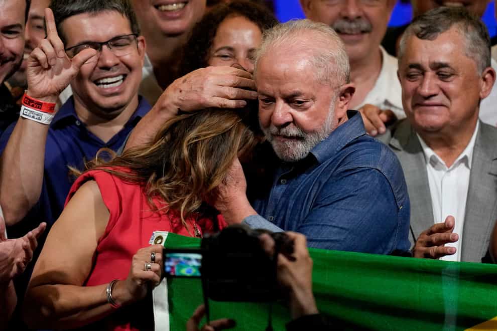 Brazilians delivered a very tight victory to Luiz Inácio Lula da Silva in a bitter presidential election, giving the leftist former president another shot at power in a rejection of incumbent Jair Bolsonaro’s far-right politics (Andre Penner/AP)