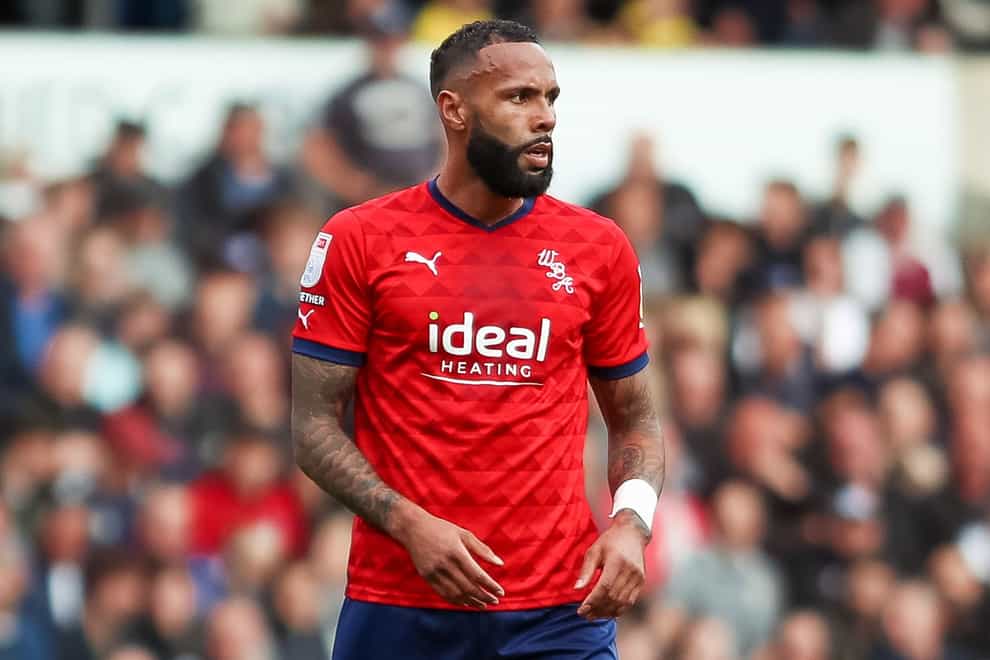 West Bromwich defender Kyle Bartley has served a one-match ban (Rhianna Chadwick/PA)