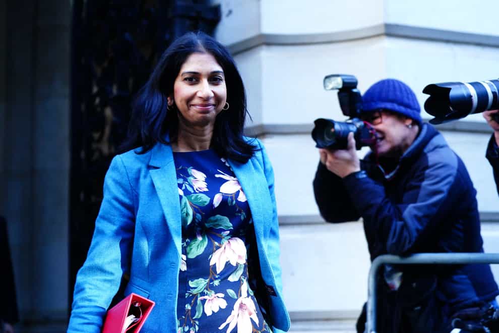 Suella Braverman set out details of the email blunder in a statement to the Home Affairs Select Committee (Victoria Jones/PA)