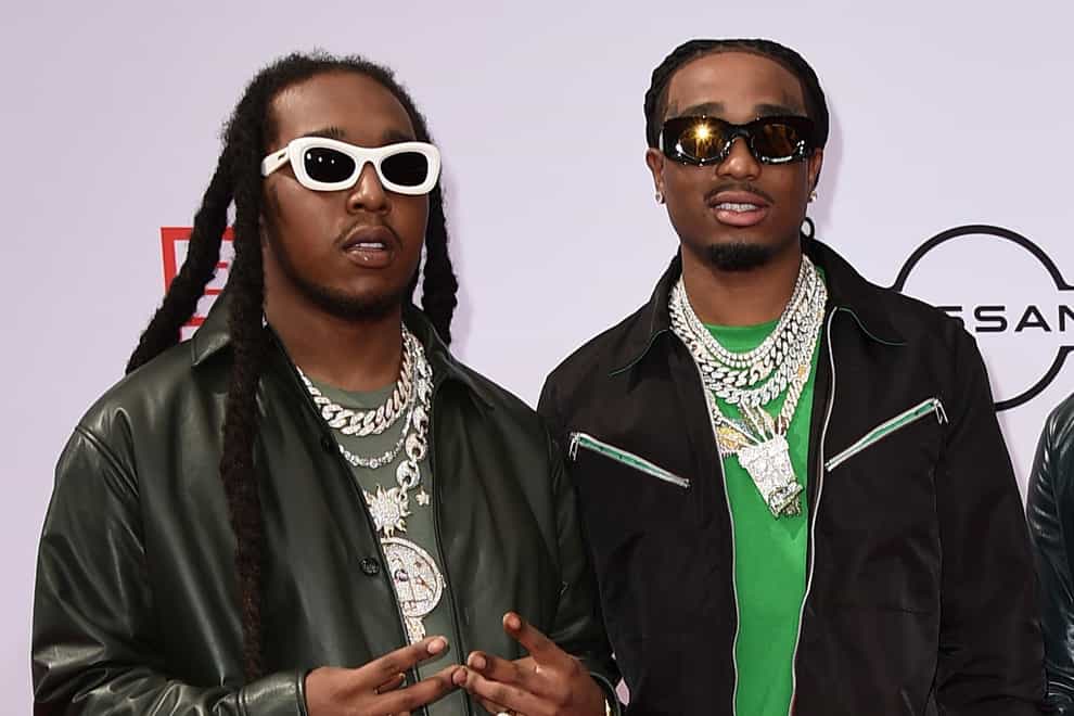 Takeoff and Quavo are members of rap group Migos (Jordan Strauss/Invision/AP File)