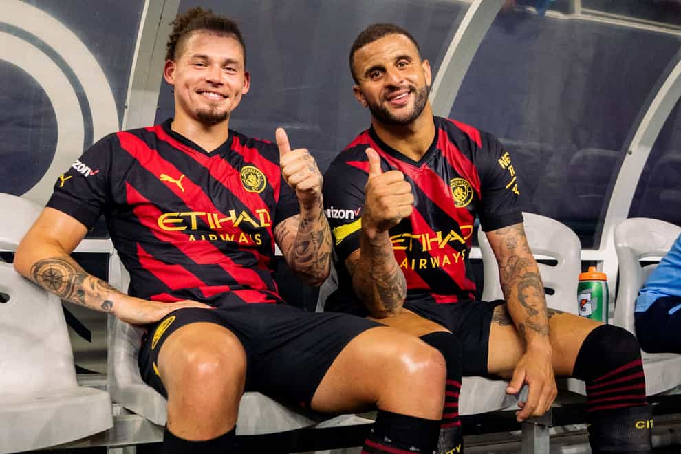 Kalvin Phillips and Kyle Walker (right) are expected to be fit for the World Cup (PA Wire)