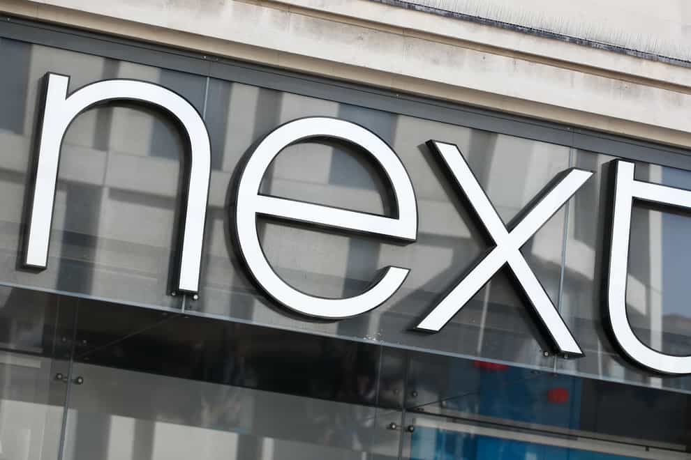 Fashion retailer Next said its latest sales figures were slightly ahead of expectations (Tim Goode/PA)