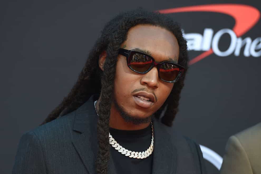 Rapper Takeoff, of Migos, arrives at the ESPY Awards in Los Angeles. A post mortem examination has been performed after he was shot in Houston (Jordan Strauss/Invision/AP/PA)