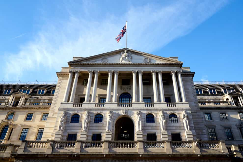The Bank of England in central London (John Walton/PA)