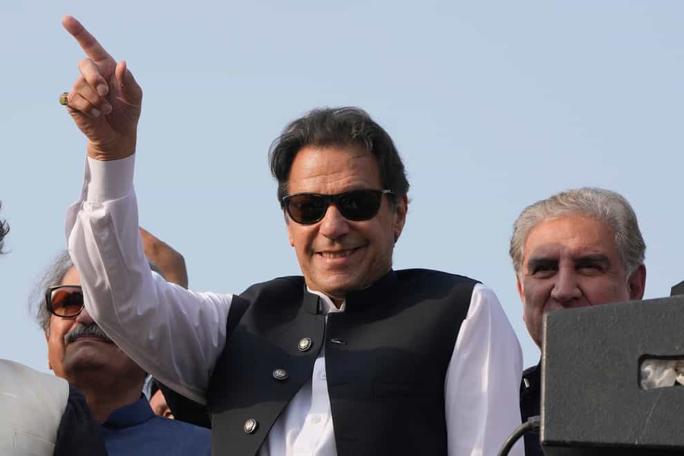 Pakistan’s former prime minister Imran Khan (K.M. Chaudary/PA)