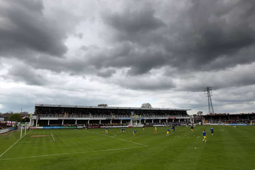 Hereford welcome Portsmouth to Edgar Street (David Davies/PA)