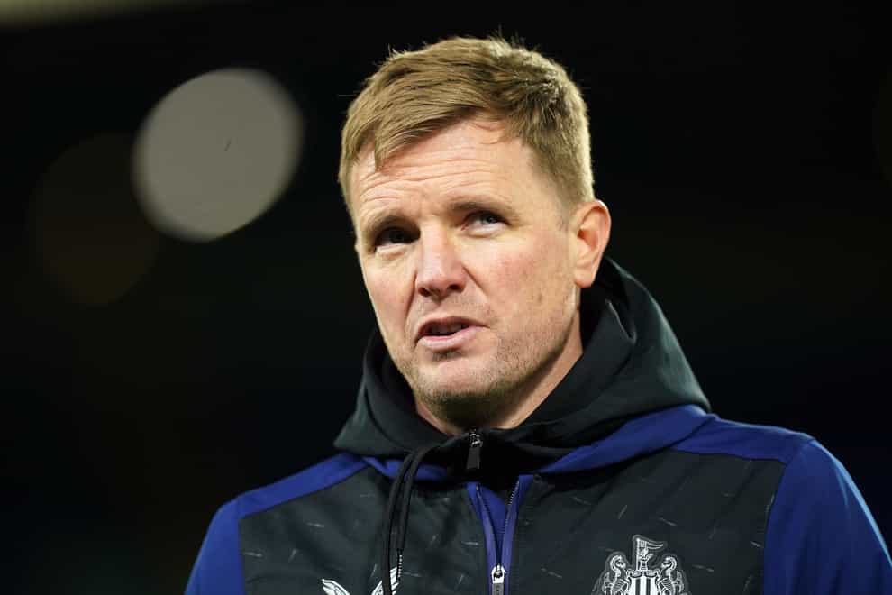 Eddie Howe says the Newcastle dressing room ‘wanted help’ when he took over as head coach (Mike Egerton/PA)