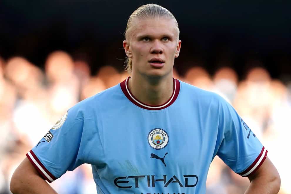 Erling Haaland could return to action for Manchester City against Fulham (Martin Rickett/PA)
