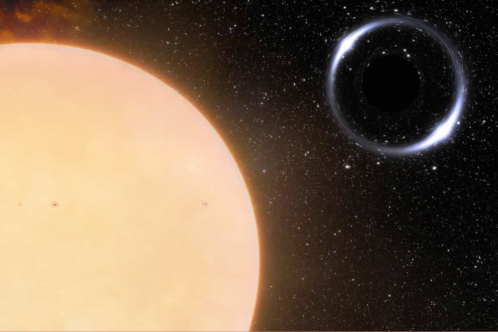 The closest black hole to Earth and its sun-like companion star (International Gemini Observatory/NOIRLab/NSF/AURA/J. da Silva/Spaceengine/M. Zamani/AP)