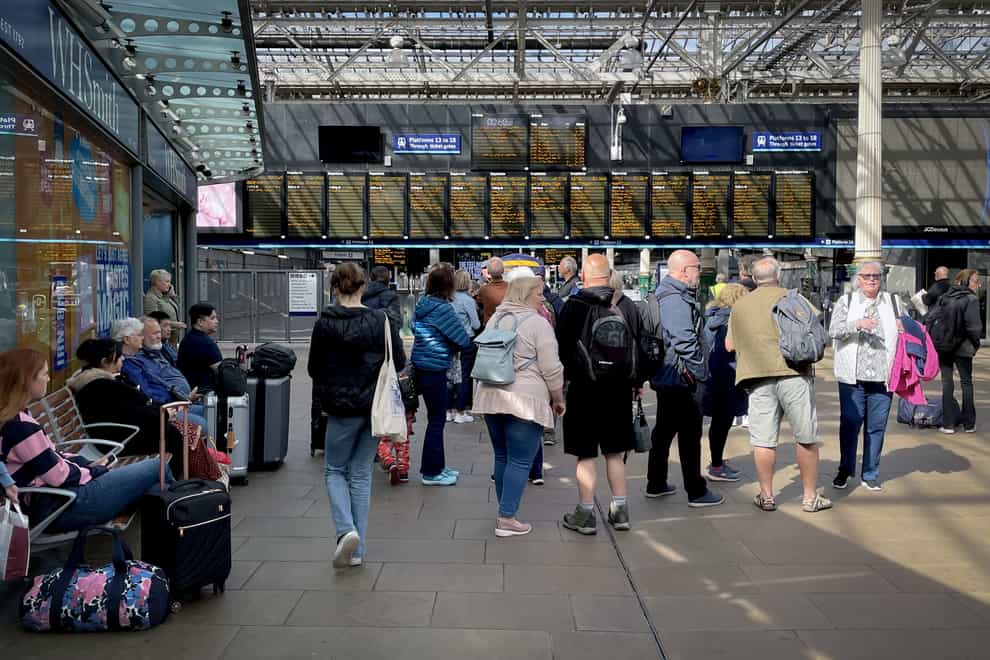 Some services will operate from Edinburgh Waverly as part of the limited timetable (Jane Barlow/PA)