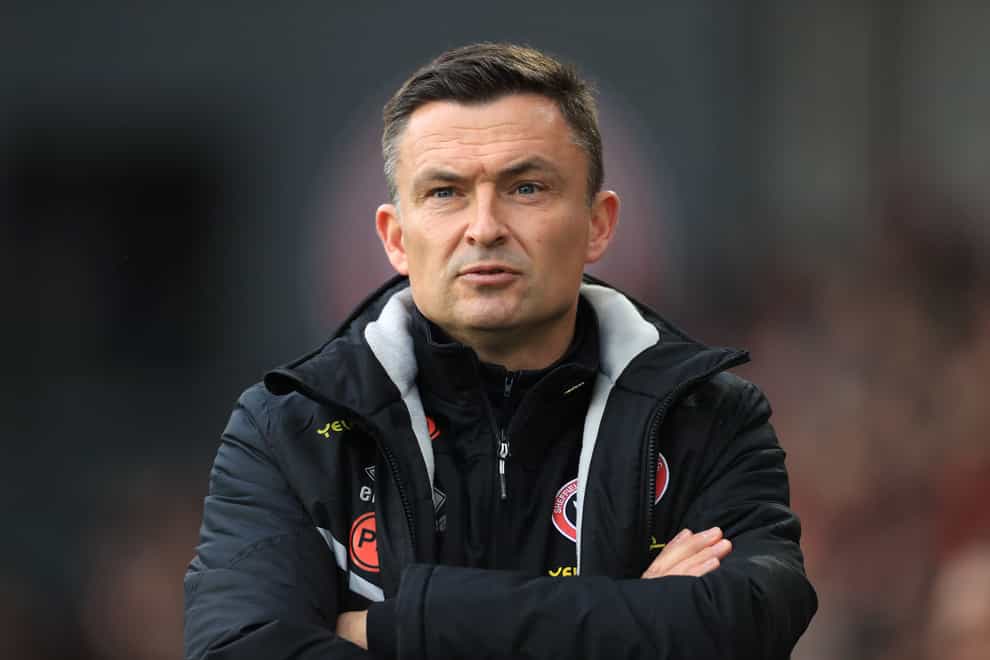 Sheffield United manager Paul Heckingbottom saw his side beat Burnley (Bradley Collyer/PA).