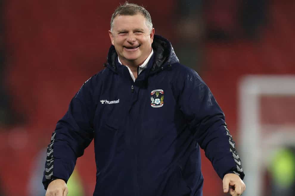 Mark Robins was delighted to see Coventry set a record in beating Watford (Steven Paston/PA)