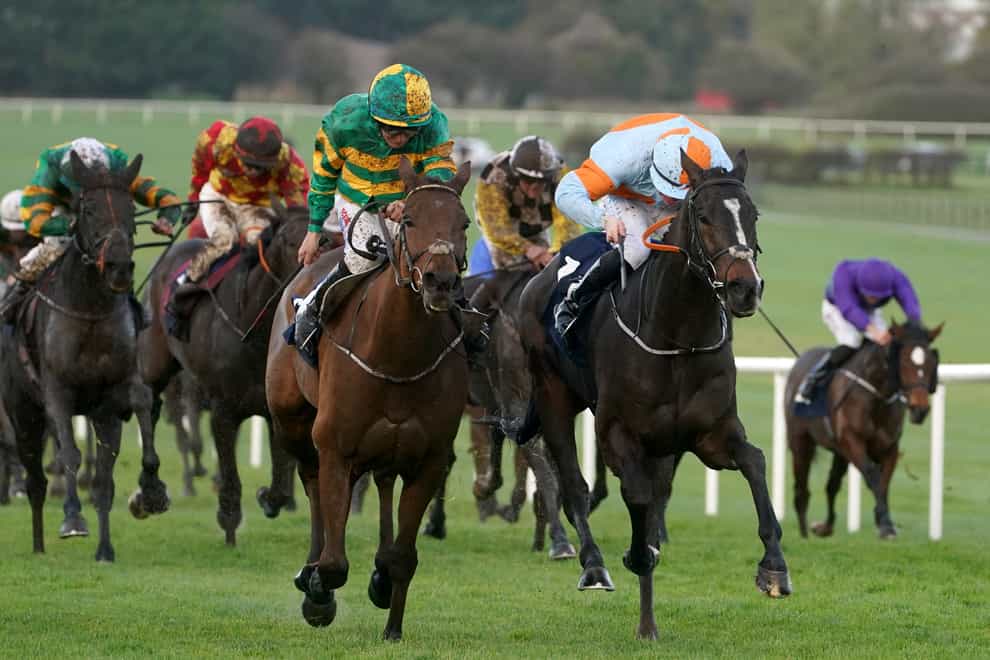 Drop The Anchor (left) on his way to winning the November Handicap at Naas (Brian Lawless/PA)