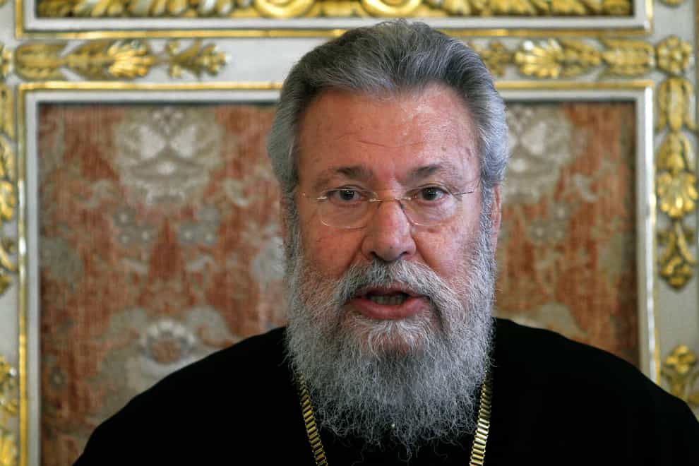 Cyprus’s outspoken Greek Orthodox Church Archbishop Chrysostomos II has died aged 81 (Petros Karadjias/AP)