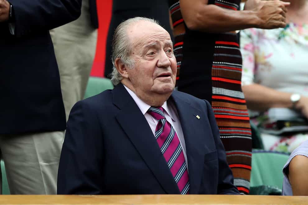 Former king of Spain Juan Carlos (John Walton/PA)