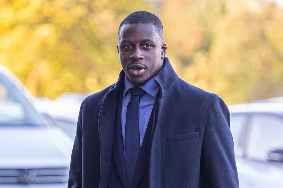 Benjamin Mendy arriving at Chester Crown Court on Monday (David Rawcliffe/PA)