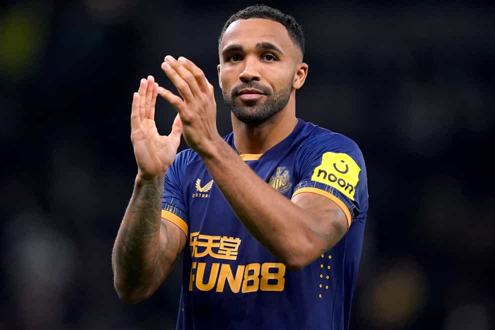Newcastle striker Callum Wilson is a doubt for the Carabao Cup third round clash with Crystal Palace (Adam Davy/PA)