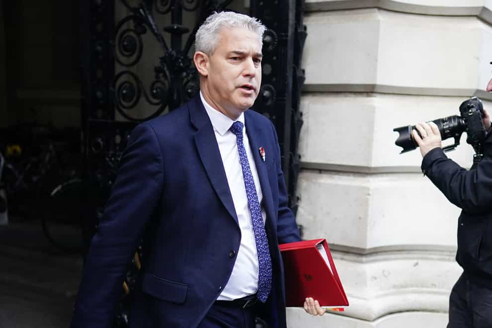 Health Secretary Steve Barclay said that trade union demands were not ‘reasonable or affordable’ (Aaron Chown/PA)
