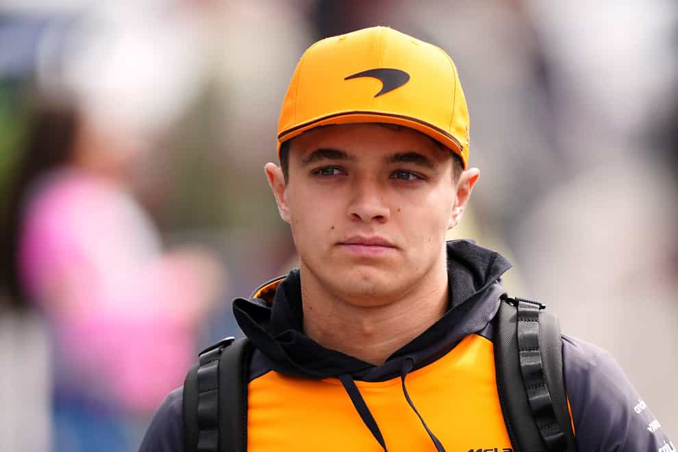 McLaren driver Lando Norris was ruled out of his media duties on Thursday with suspected food poisoning (David Davies/PA)