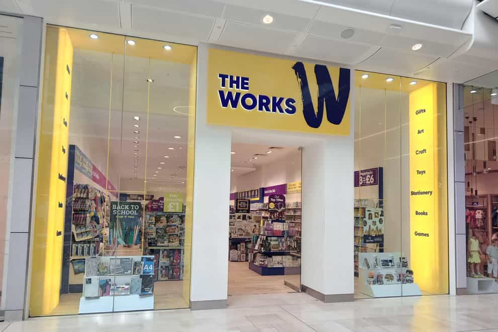 Hobby retailer The Works has seen record ‘Back to School’ sales as it looks forward to shoppers wanting a more affordable Christmas (The Works/ PA)