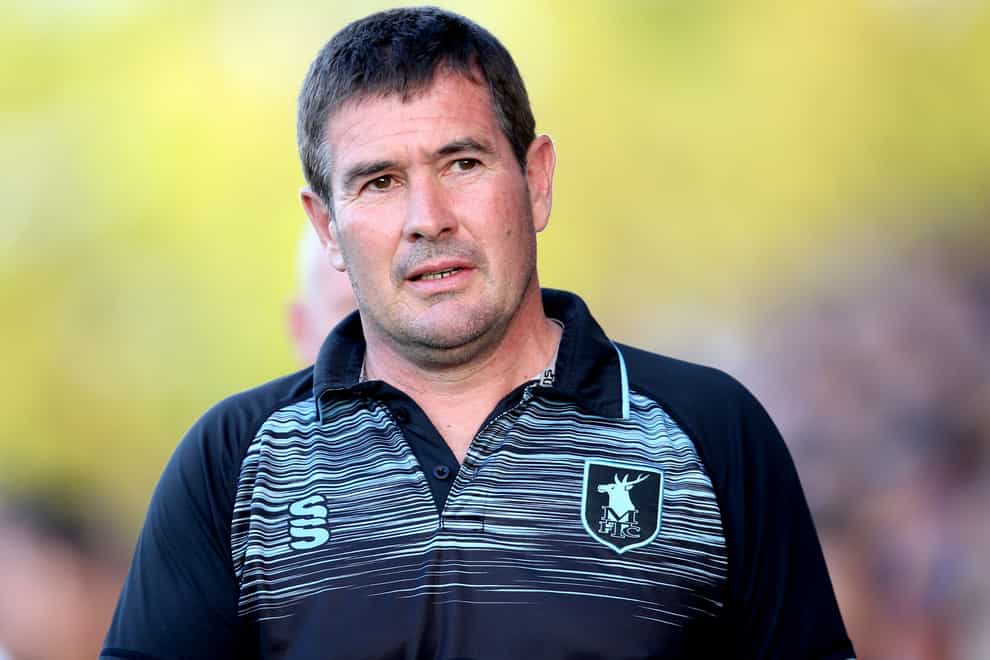 Nigel Clough was pleased with the win and performance in Mansfield’s victory at Rochdale (Nigel French/PA)