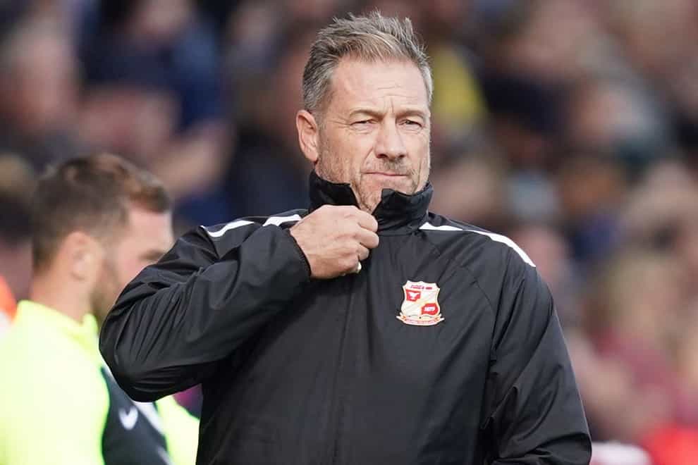 Head coach Scott Lindsey is content with Swindon’s start to the season (James Manning/PA)