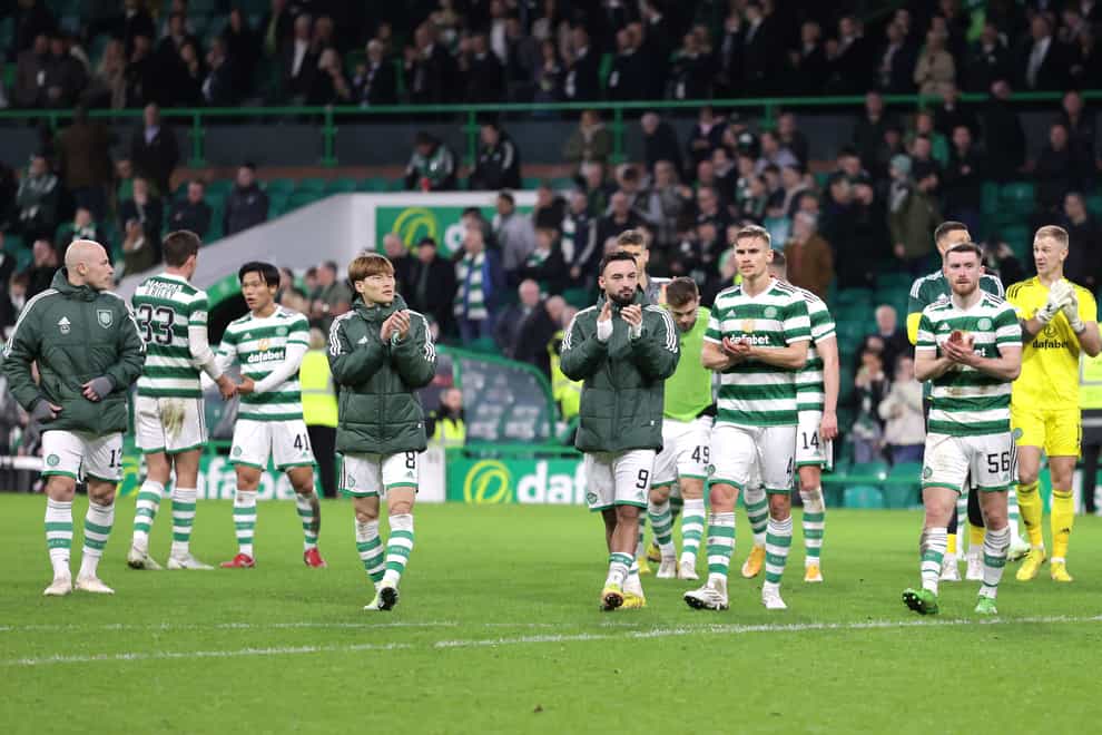 Celtic are nine points clear (Steve Welsh/PA)