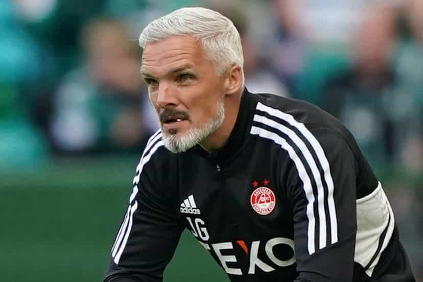 Jim Goodwin’s Aberdeen beat Dundee United on Saturday (Andrew Milligan/PA)