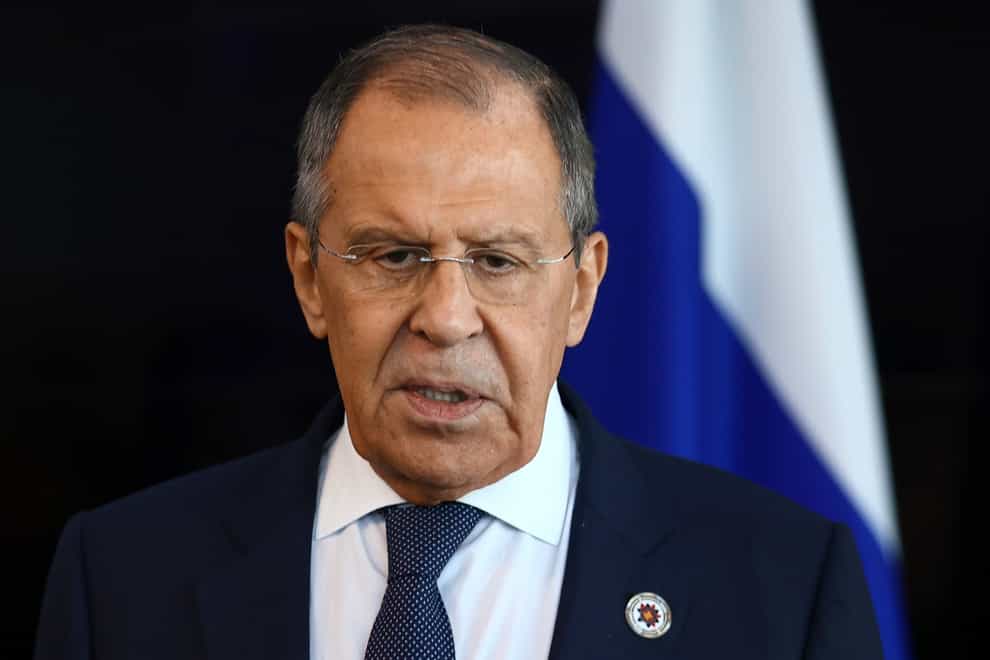 Russian foreign minister Sergey Lavrov (Russian Foreign Ministry Press Service via AP/PA)