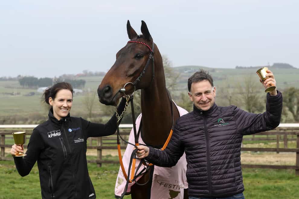 A Plus Tard with Rachael Blackmore and Henry de Bromhead (Mike Egerton/PA)