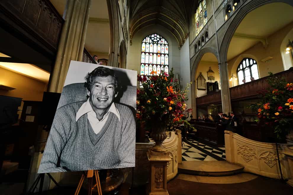 The photo of Lester Piggott from the service to celebrate the life of Lester Piggott in St Luke’s Church, London. Picture date: Thursday October 27, 2022.