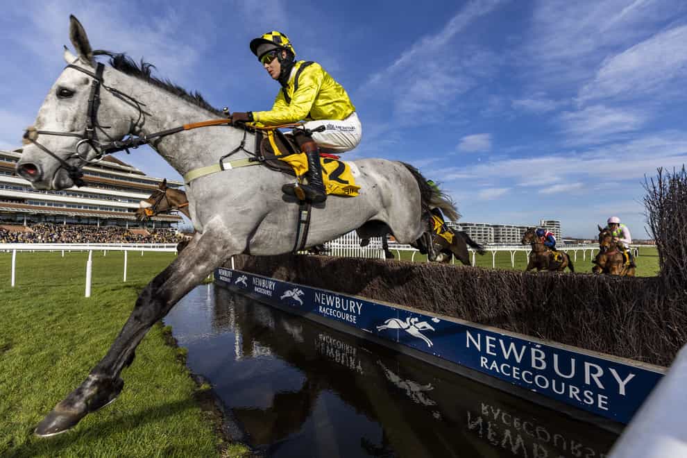 Eldorado Allen, here ridden by jockey Brendan Powell during the Betfair Denman Chase at Newbury, is set to line-up in the Betfair Chase at Haydock on Saturday (Steven Paston/PA)
