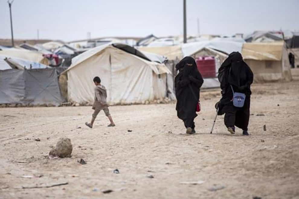 The al-Hol camp in Syria (Baderkhan Ahmad/AP/PA)
