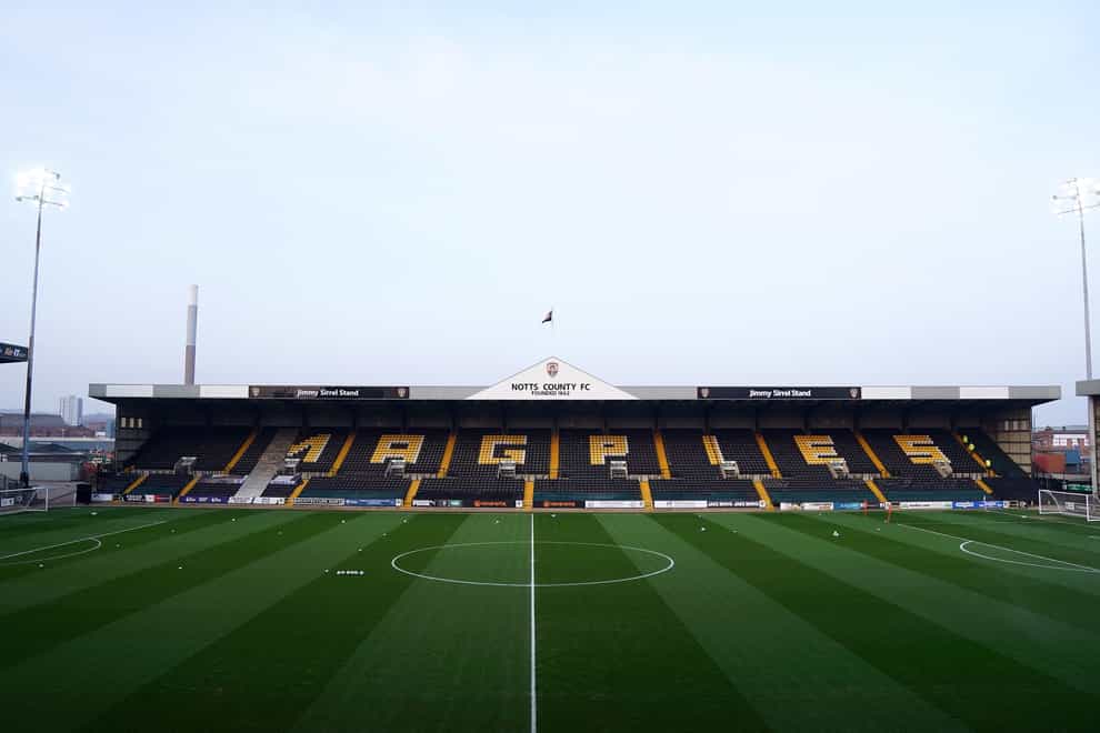 Notts County are set to break the attendance record for the National League (Zac Goodwin/PA)