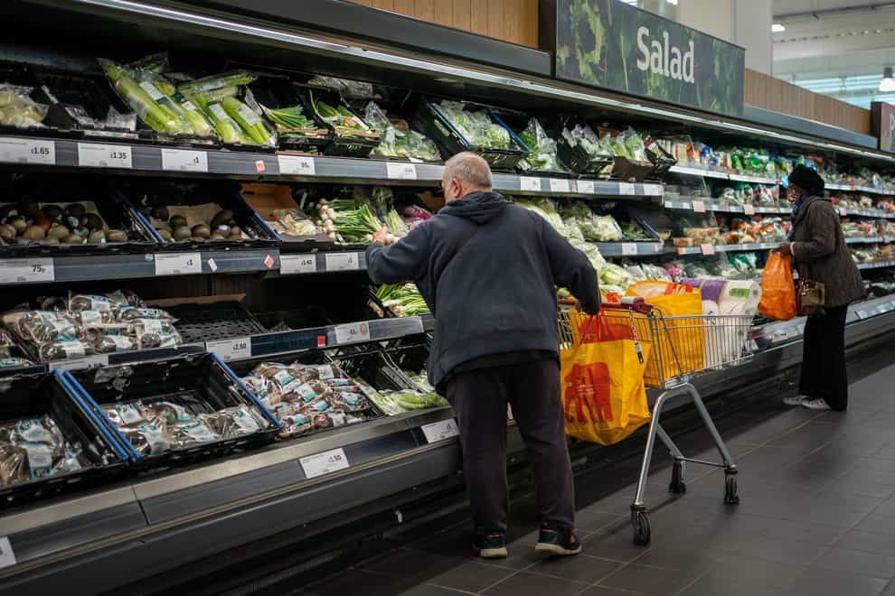 The poorest have faced the largest rise in inflation, according to the Office for National Statistics (Aaron Chown/PA)