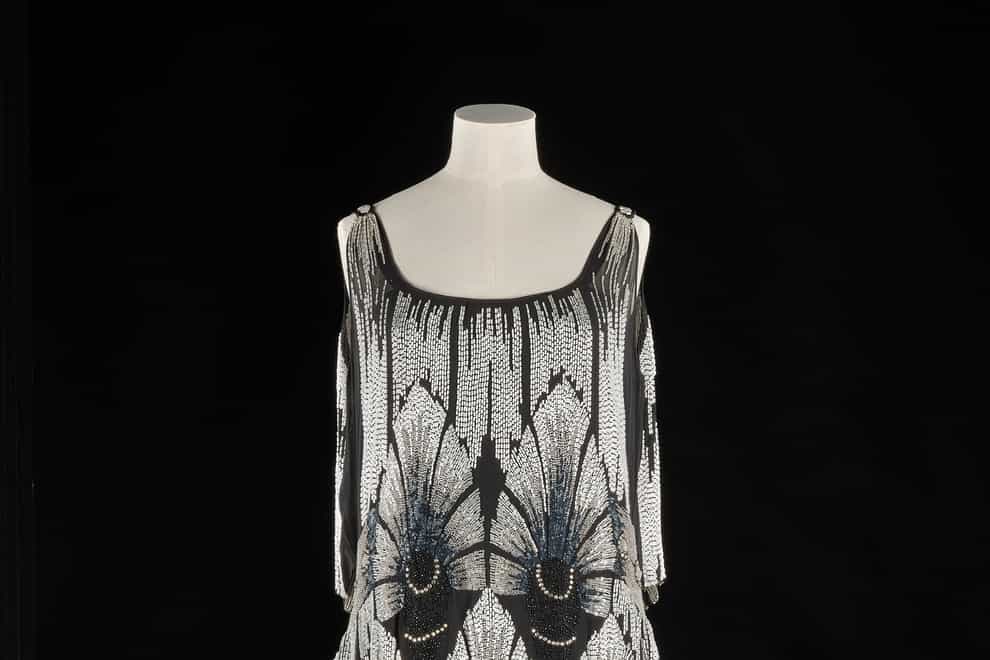 A French evening dress from 1929 (National Museums Scotland/PA)