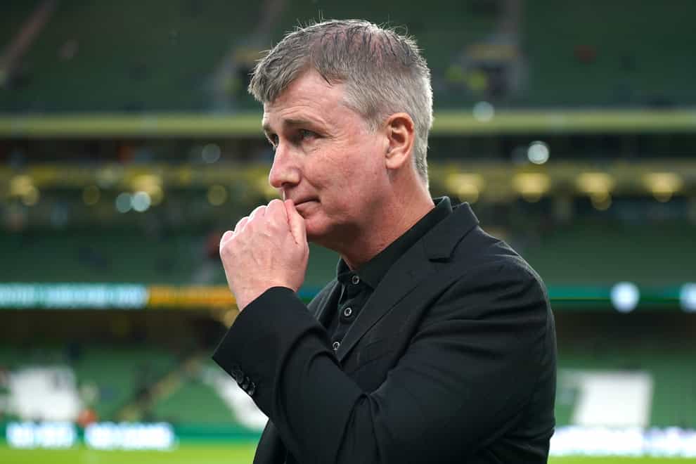Republic of Ireland manager Stephen Kenny has warned his players not to be taken in by Erling Haaland’s absence (Niall Carson/PA)