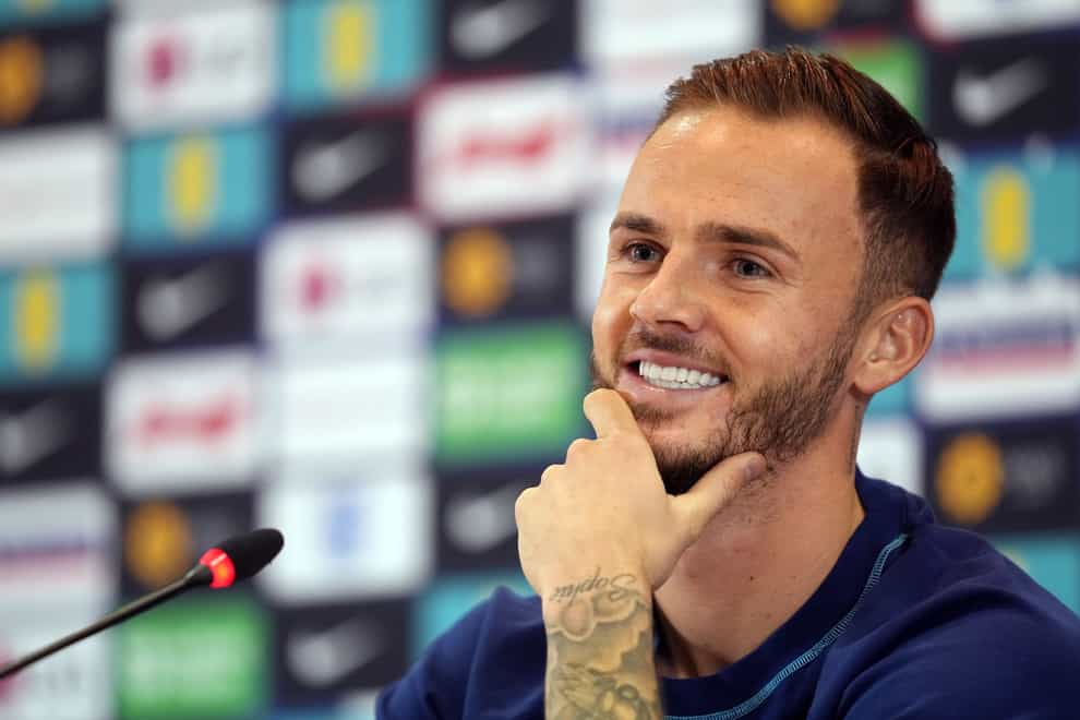 James Maddison is back in the England squad (Martin Rickett/PA)