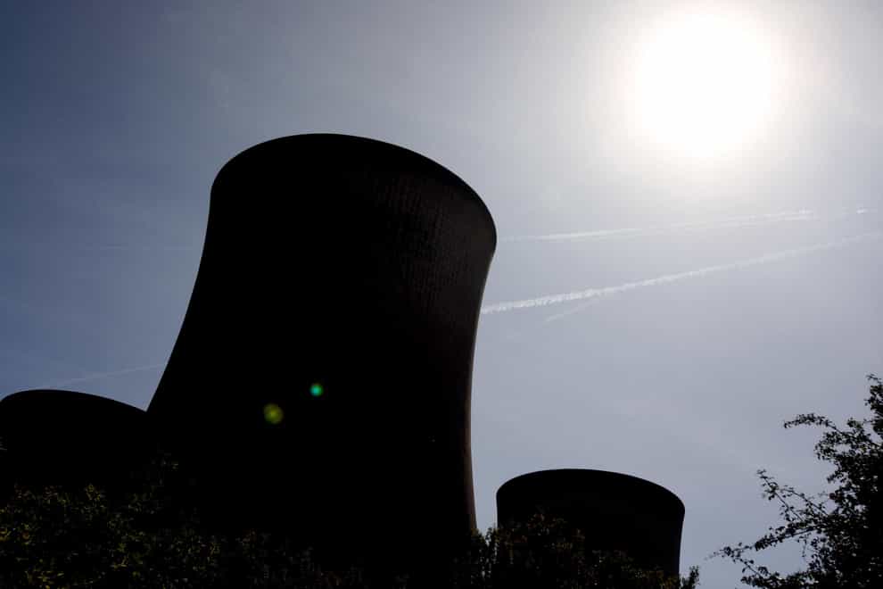 Gas power plants avoided a windfall tax that was aimed at green power (Steve Parsons/PA)