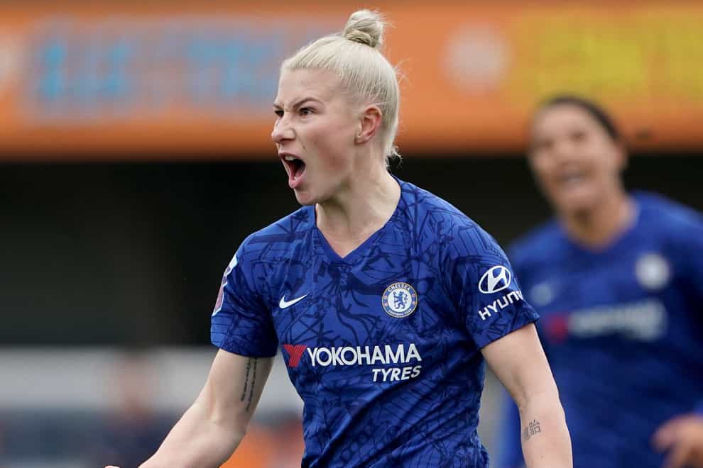 Chelsea’s Bethany England scored the winner in the last London derby at Stamford Bridge (Tess Derry/PA)
