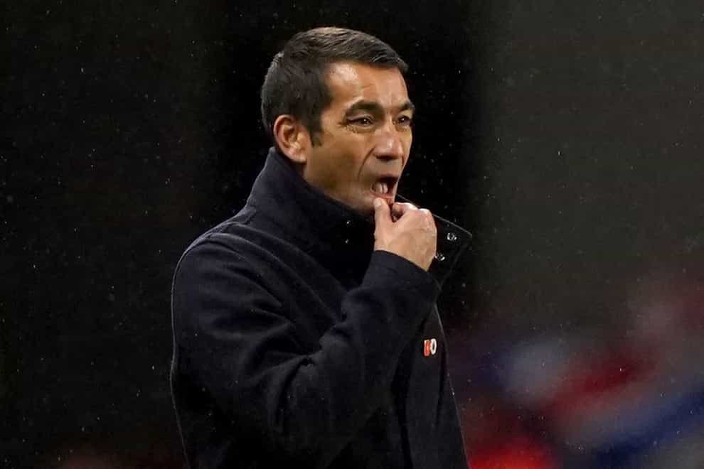 Giovanni van Bronckhorst has been in charge of Rangers for a year (Andrew Milligan/PA)