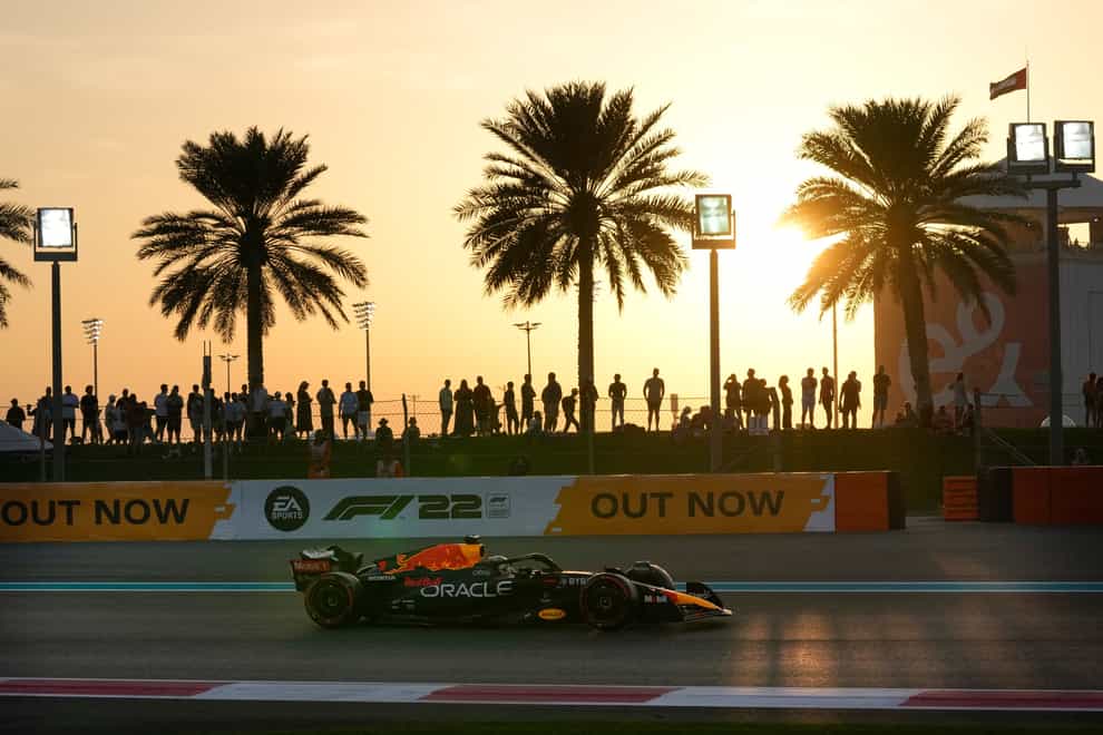 Max Verstappen finished fastest in Abu Dhabi (Hussein Malla/AP)