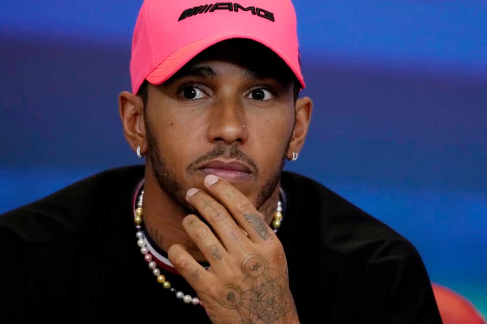 Lewis Hamilton is under investigation in Abu Dhabi (Kamran Jebreili/AP)