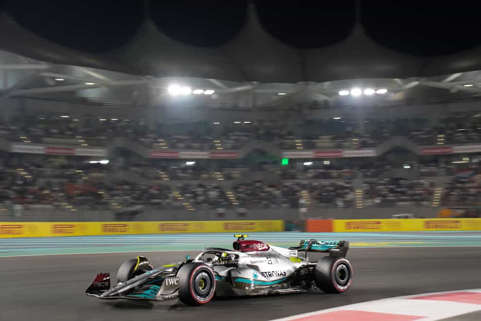 Lewis Hamilton will start the Abu Dhabi Grand Prix from fifth on the grid (Hussein Malla/AP)