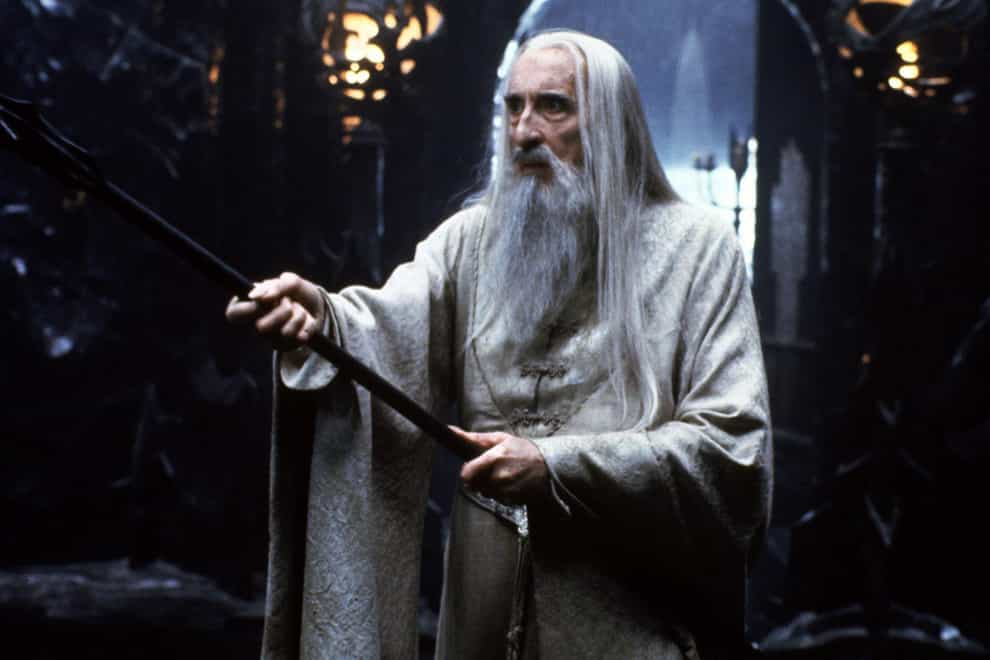 Christopher Lee as the evil Saruman in The Lord of the Rings (European Press Agency/PA)