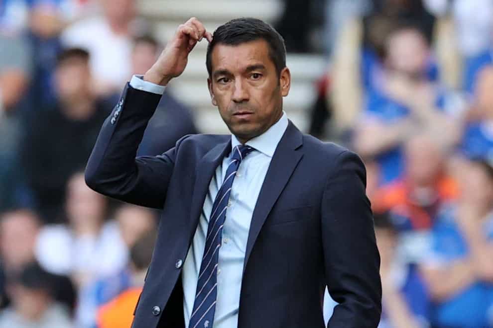Giovanni van Bronckhorst has been sacked after a year in charge of Rangers (Steve Welsh/PA)