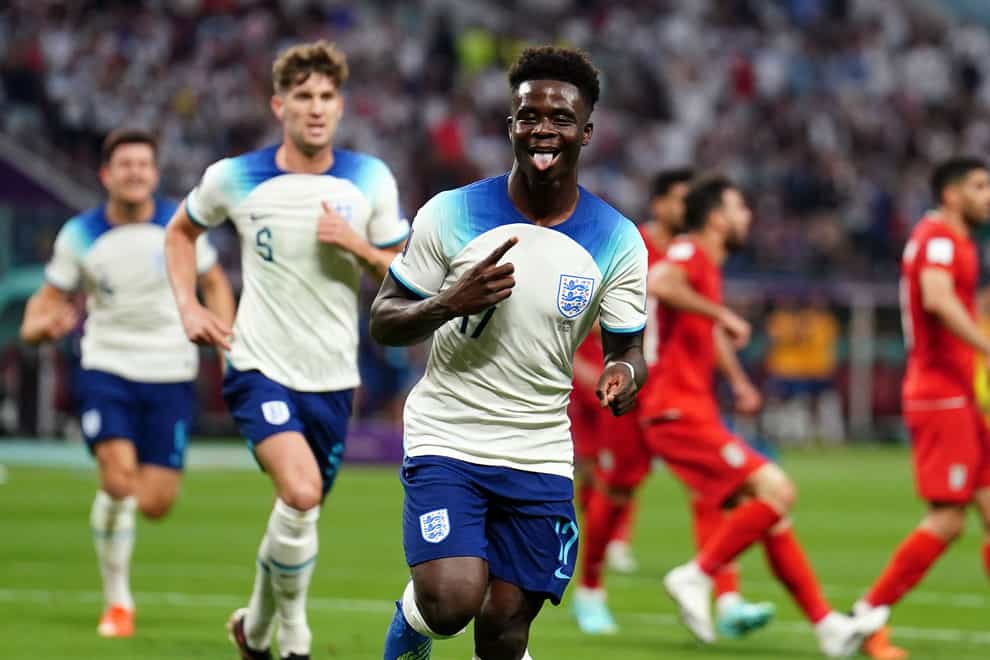 Bukayo Saka starred in England’s win (Mike Egerton/PA)