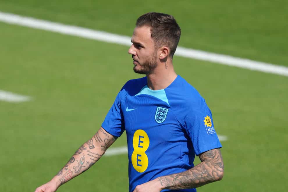 James Maddison was unavailable for the opening 6-2 World Cup win over Iran (Nick Potts/PA)